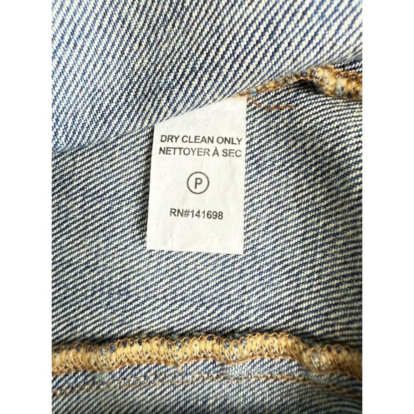 NWT Ramy Brook Denim Zippered Crop Top Vest XS Medium Wash‎ MSRP $195 - Picture 8 of 10